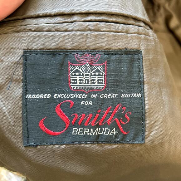 VTG SMITH'S BERMUDA Alexanders of Scotland 100% Lambswool Tweed Plaid Blazer - Picture 14 of 16